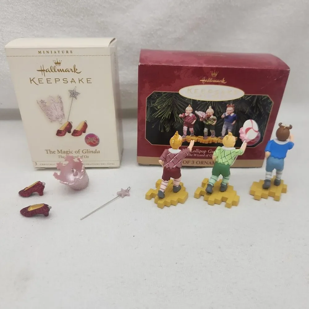 Ornaments Hallmark Keepsake WIZARD OF OZ Set Of 10 90s-00s List Below New Open